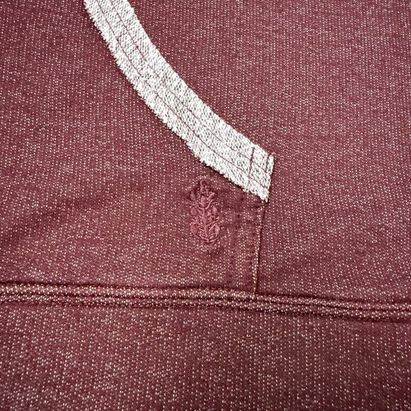 XS We the Free People Bonfire Hoodie Cropped Sweatshirt Fig Maroon Oversized Coz - Picture 7 of 11